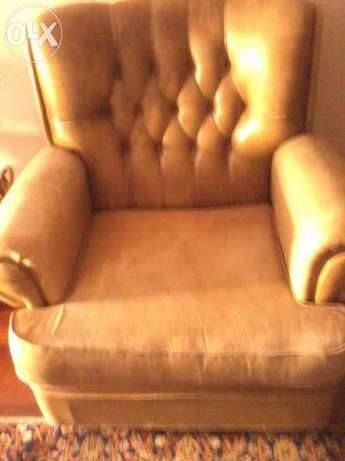 sofa individual poltrona em pele