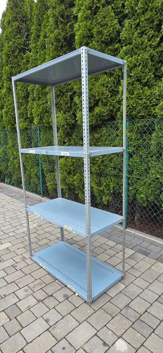Regał skręcany wolnostojący metalowy półka50x100cm / 200cm wys 4 półki