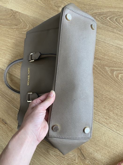 Michael Kors Saffiano beż torba torebka