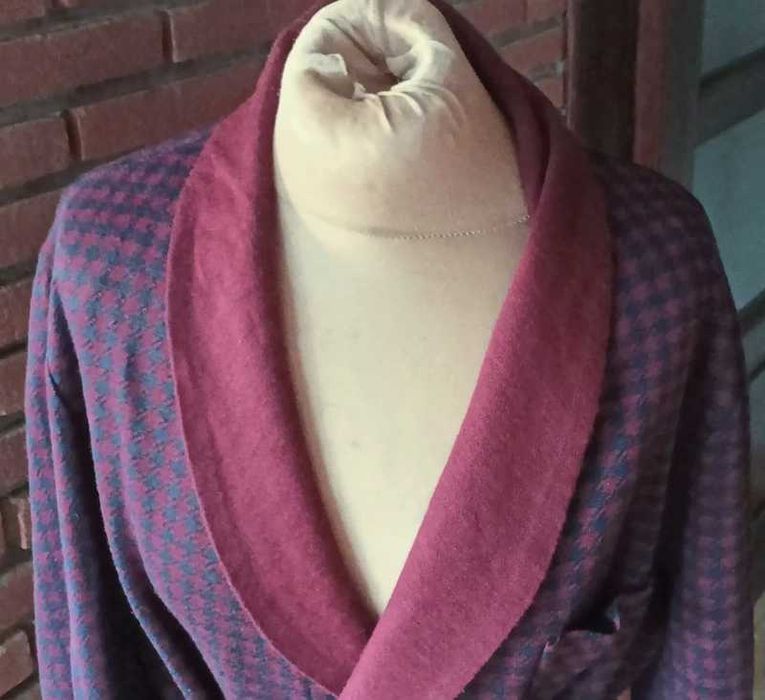 Max Mara wiązany sweter w pepitkę 40