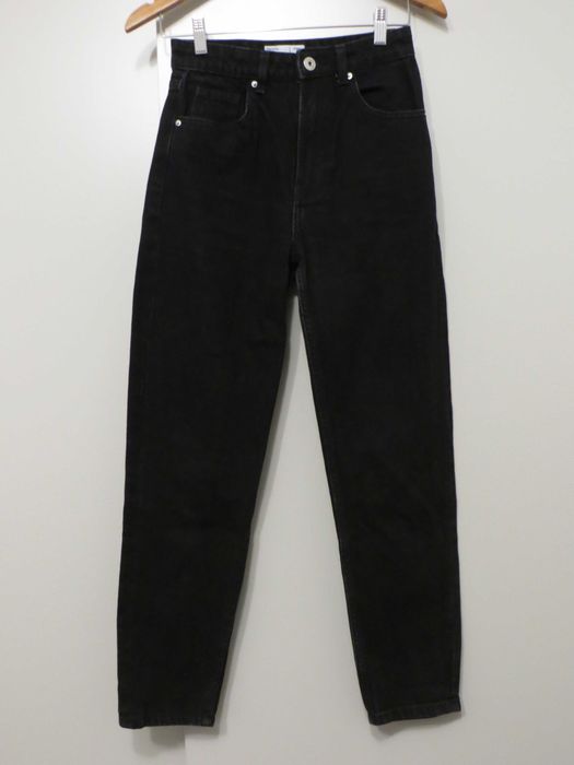 Spodnie jeansy Bershka Mom jeans rozmiar 34 czarne
