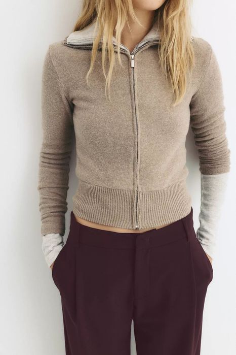 Елегантні штани із защіпами 34 38  pullandbear