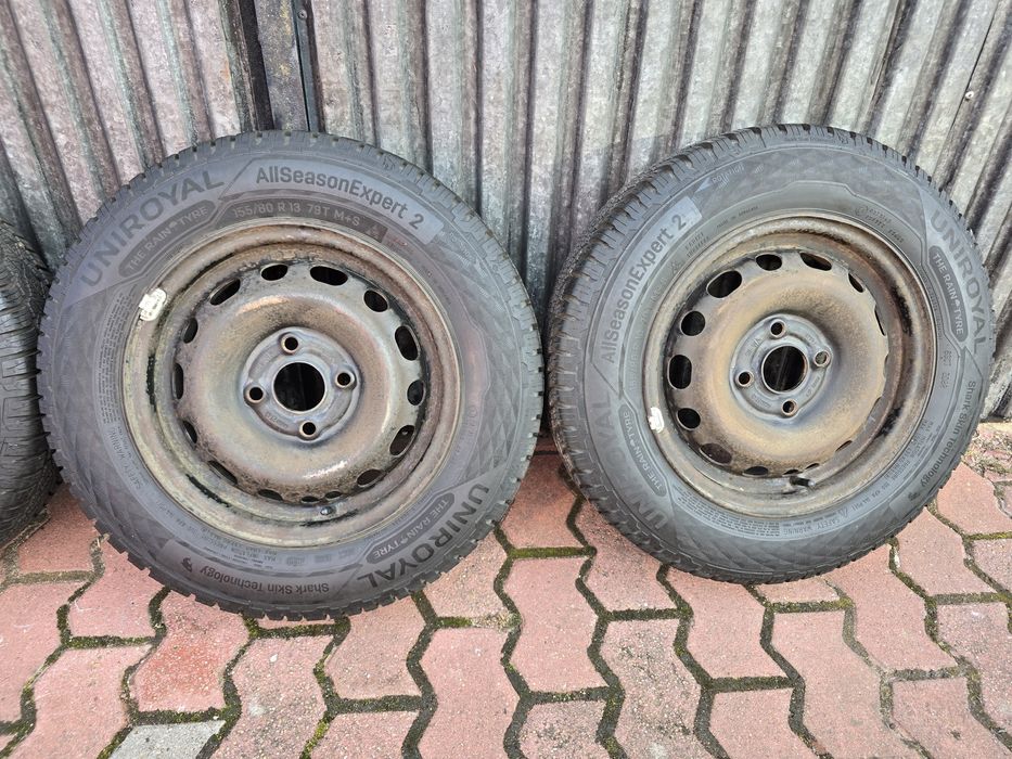 Felgi z oponami 155/80R13 Opel Astra 4x100 Corsa Chevrolet Kalos Spark