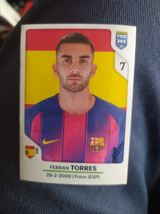 Ferran torres Espanha cromo Panini 365