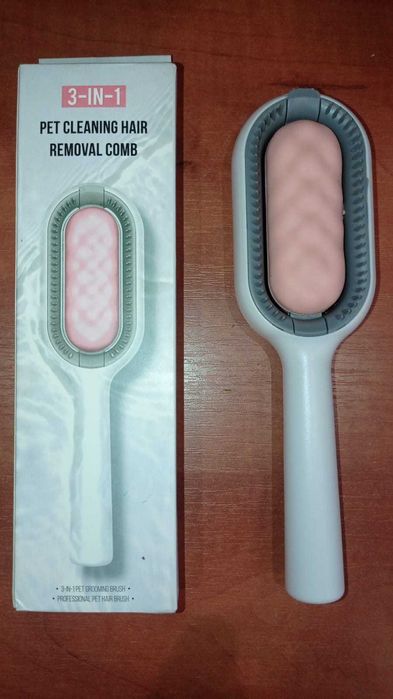 Щітка для вичісування шерсті хатніх тварин 4 в 1 Pet Cleaning Comb