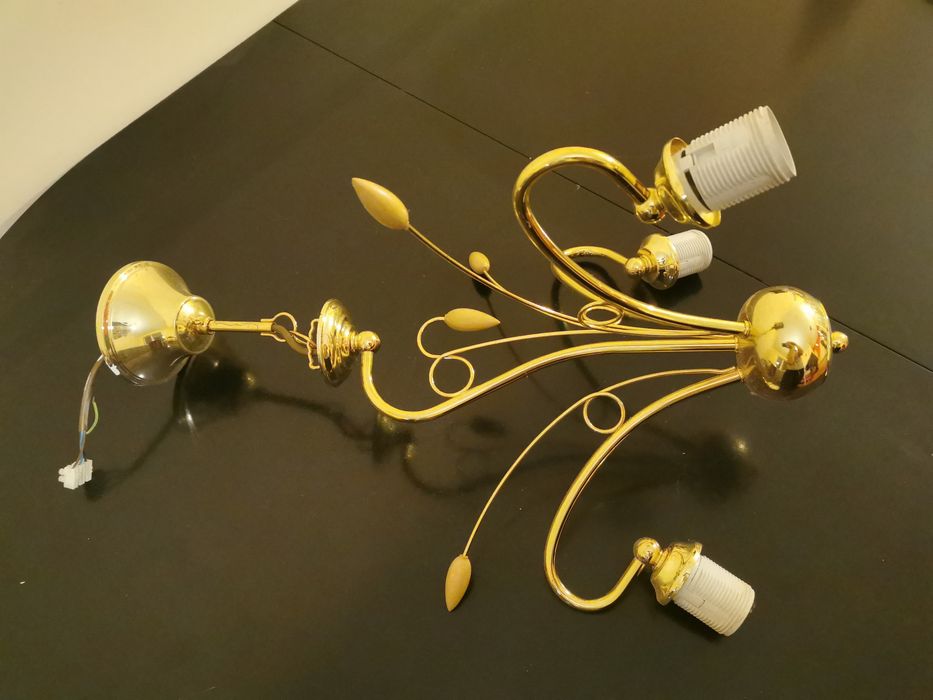 Lampa wisząca, złota, Okazja!