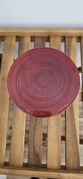 Caixa de bambu lacada