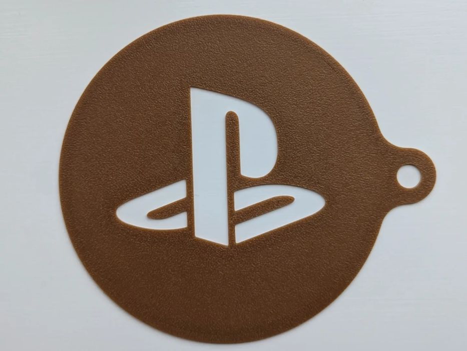 Stencil Café Logotipo Playstation