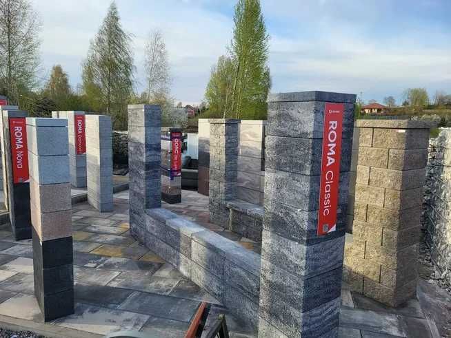 Słupek betonowy | ogrodzeniowy | do siatki i pastucha / Kar-Group Ełk