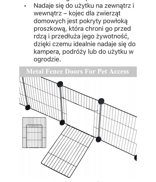 Klatka modułowa + mata