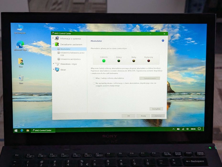 Lekki laptop SONY Vaio z ekranem dotykowym