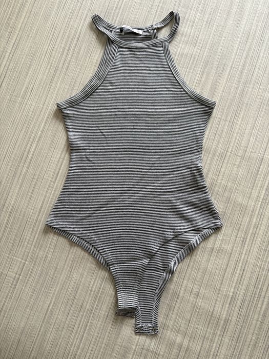 Body riscas preto e branco Pull&Bear