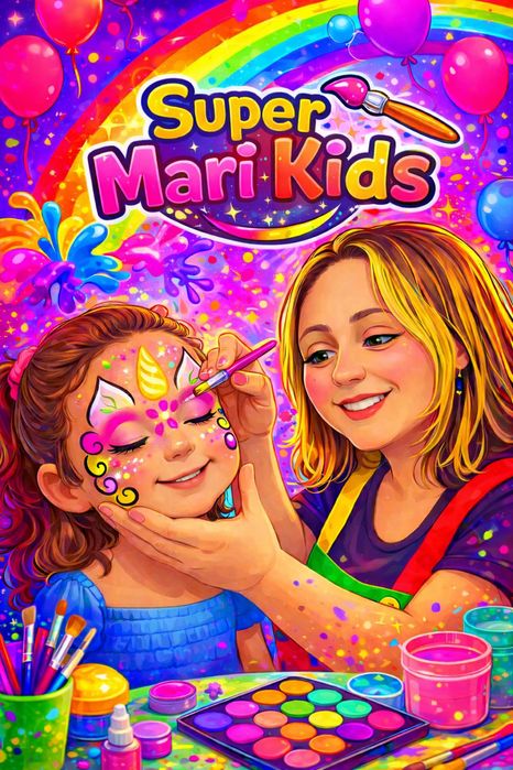 Pintura Facial Infantil & Modelagem de Balões | Super Mari Kids |