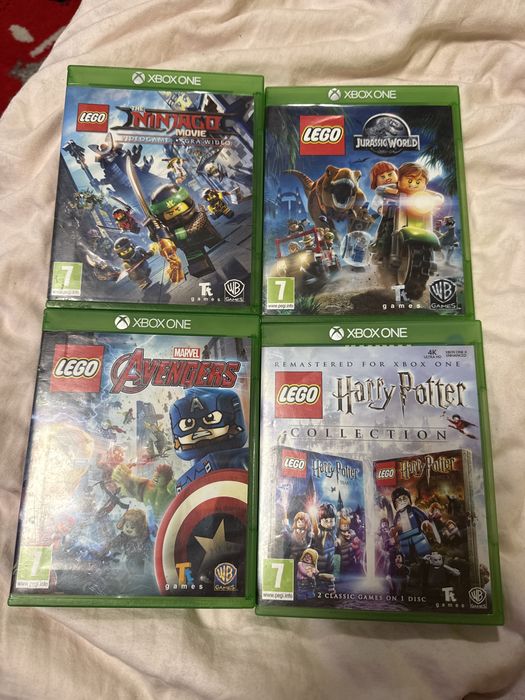 Lego niniago, avengers, jurassic world, harry potter