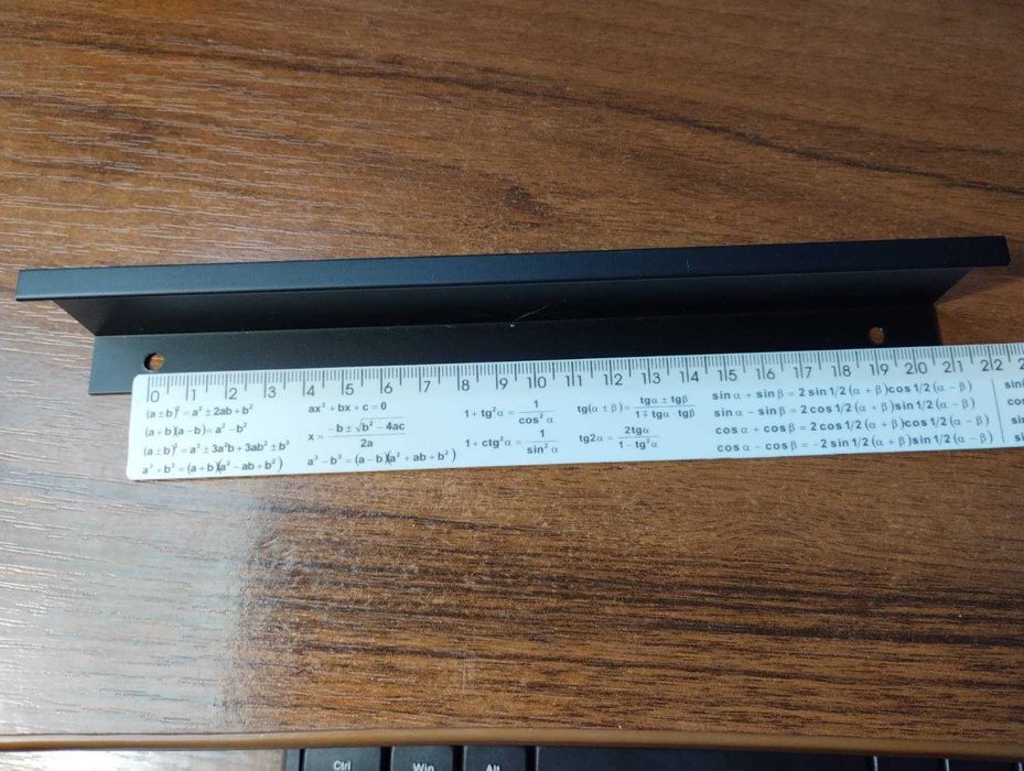 Меблева ручка торцева Bravo чорна 27 шт (три види) поштучно