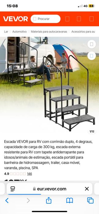 Escadas para caravanas e não só