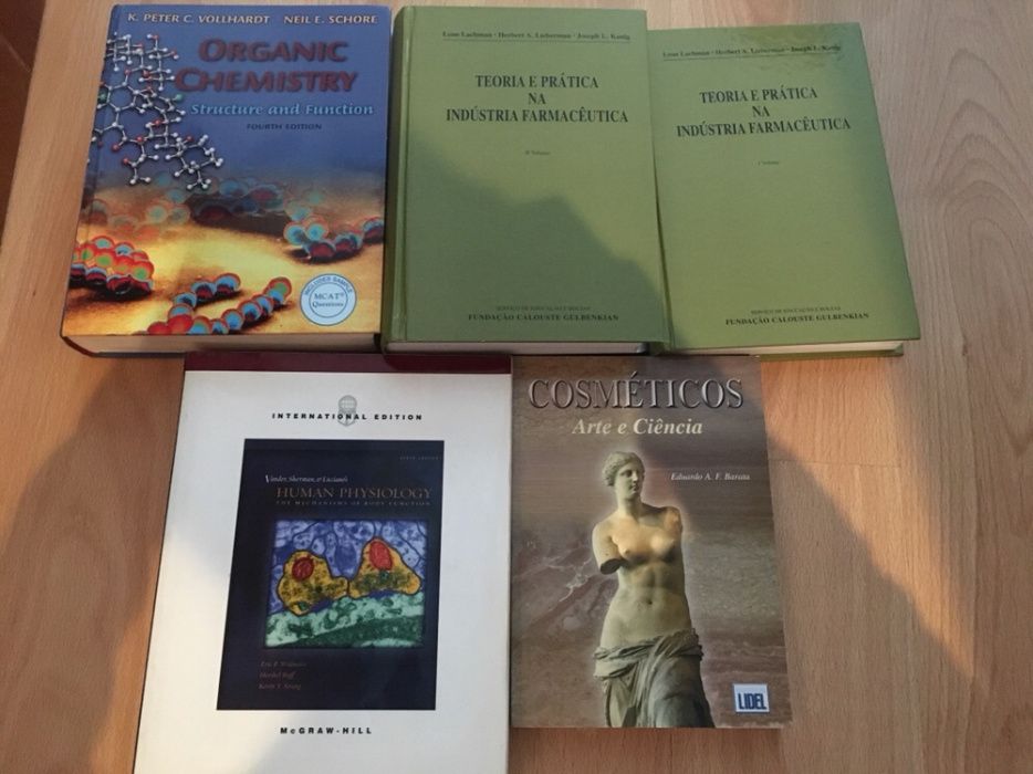 Livros ciências farmacêuticas/ farmácia