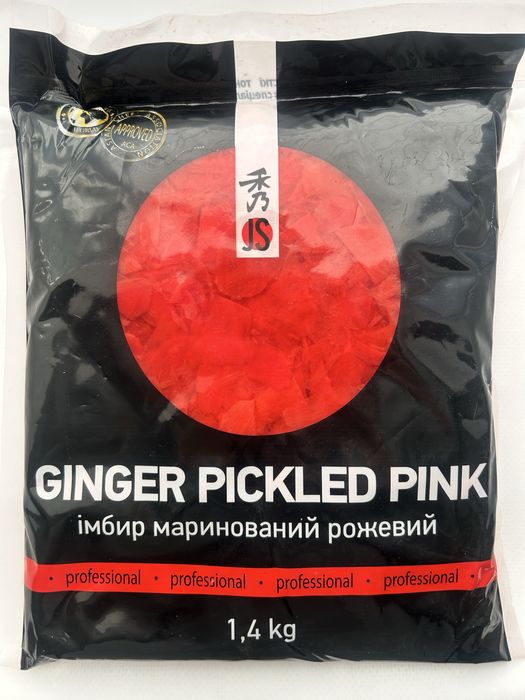 Імбир маринований рожевий,1,4кг JS