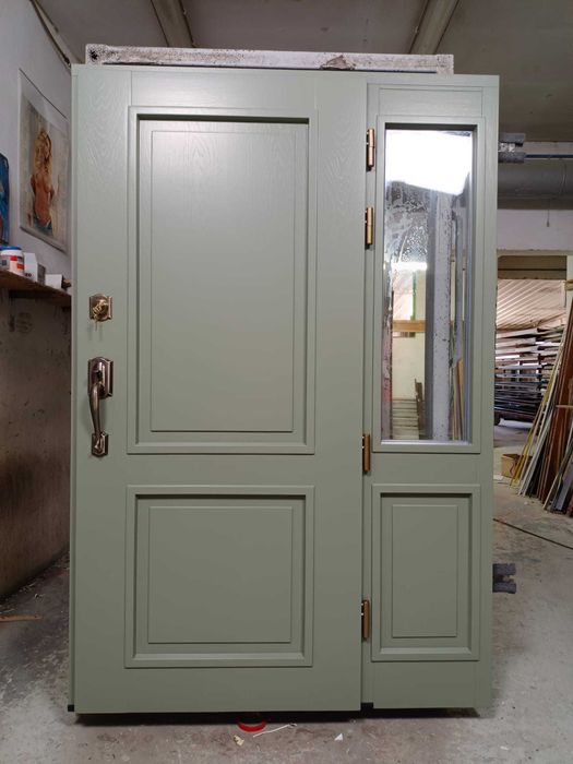 Drzwi drewniane do domu zewnętrzne dębowe pomiar montaż dostawa