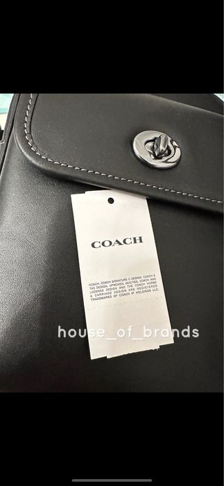 Чоловіча сумочка COACH Turnlock Crossbody Bag мужская сумка кожаная