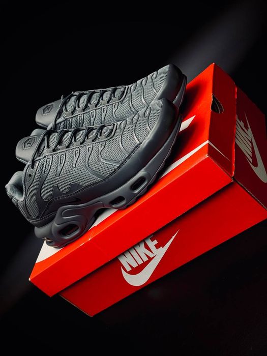 Nike 95 TN Plus Gray чоловічі весінні кросівки сірі / Найк 95 ТН Плюс