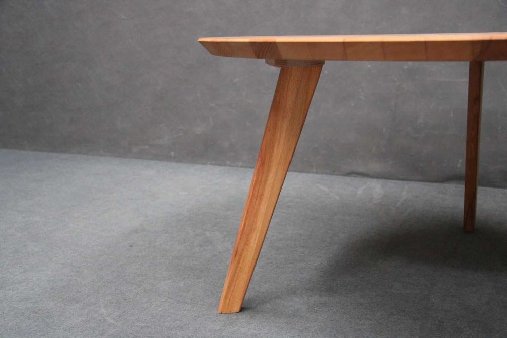 Stolik kawowy okrągły Ława drewniana lity dąb/buk BGM24.pl B 6580 -70%