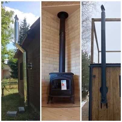 PIEC KAFLOWY kominek koza stalowy SIENA N01 ROMOTOP gratis wysyłka