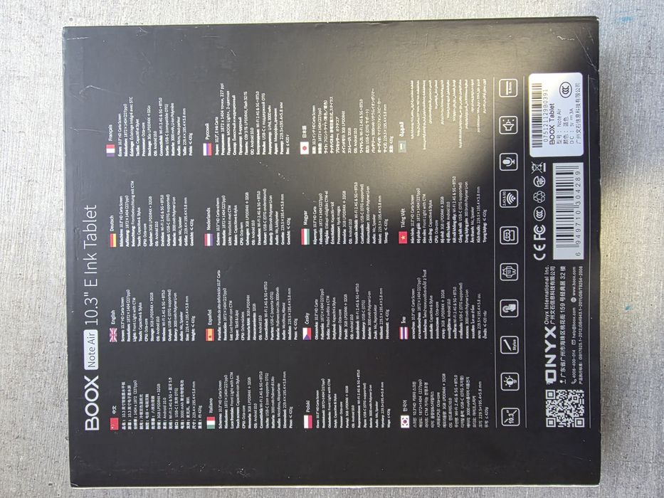 Onyx Boox Note Air. 10 дюймів. 3+32гб. Чохол. Комплект.Як новий