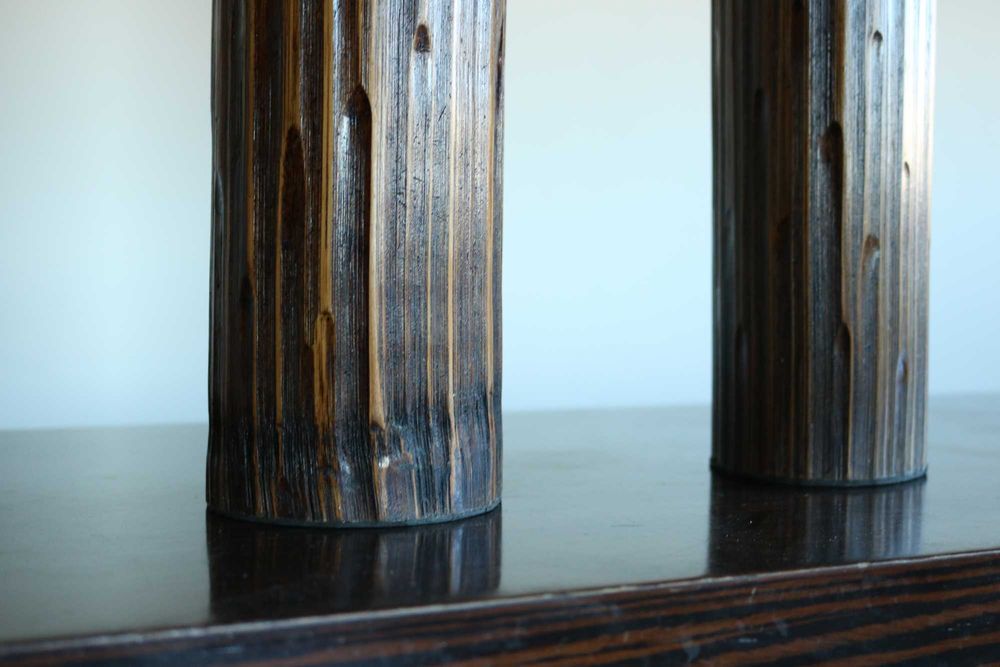 Velas altas de decoração