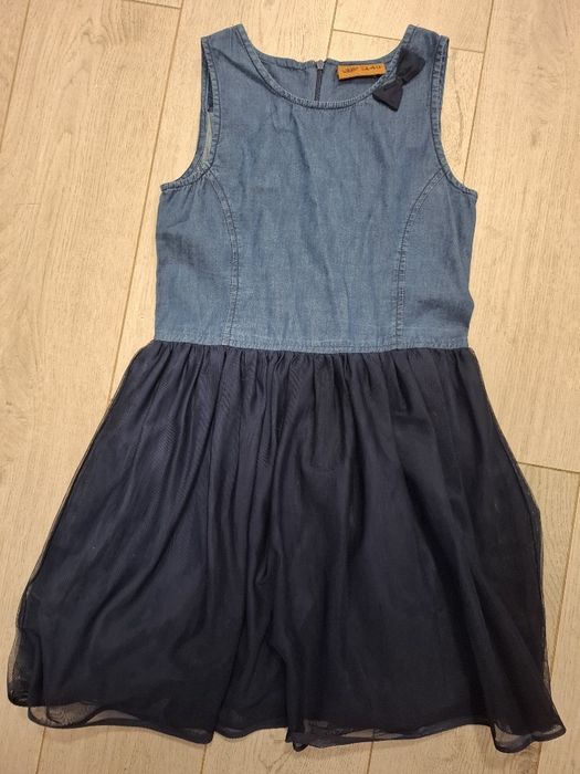 Sukienka galowa granatowa roz 140