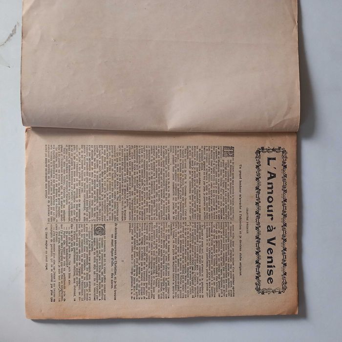 Romance em revista antiga