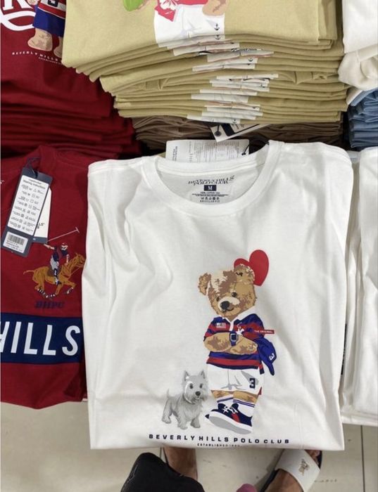 Футболка polo bear унісекс з ведмедем ralph lauren