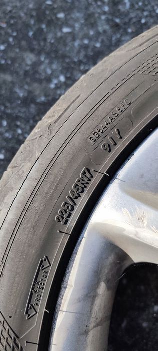 Jantes liga leve 17' Skoda com pneus