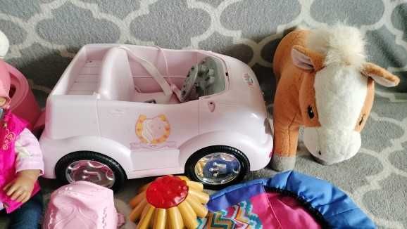 Zestaw Baby born afroamerykanin dżokej z akcesoriami