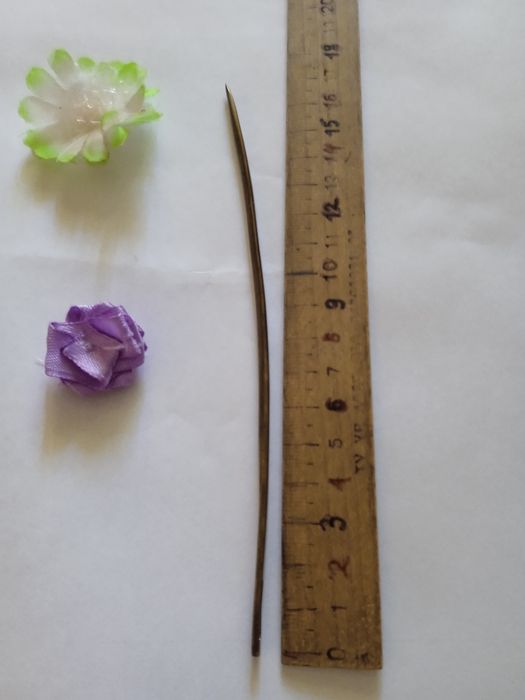 Старовинна латунна голка 17 см тоКривий Ріг