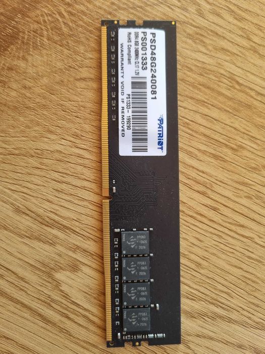 Pamięć RAM DDR4 Patriot 8GB 2400MHz CL17 PSD48G240081