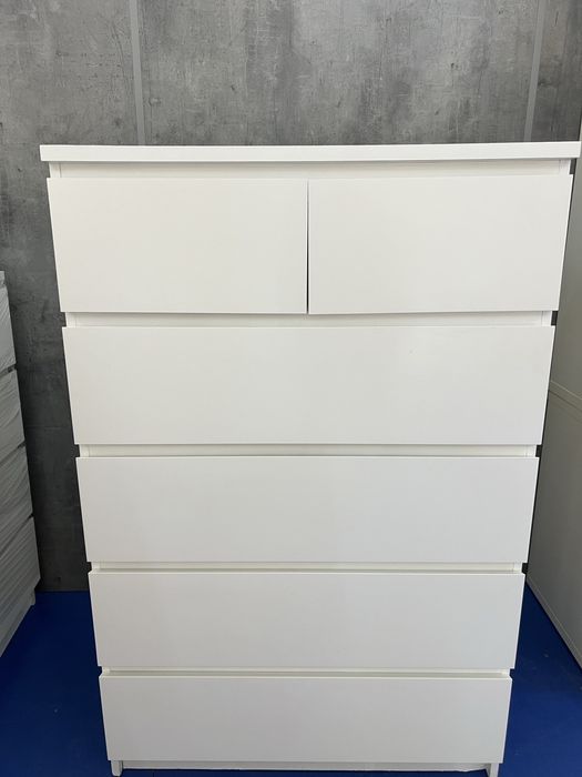 Komoda ikea malm 6 szuflad wysoka 123/80 z dostawą