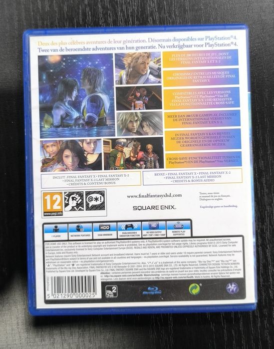 Final fantasy X/X-2 PlayStation 4