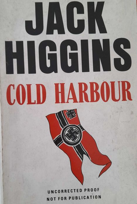Livro Jack Higgins COLD HARBOUR uncorrected proof not for publication