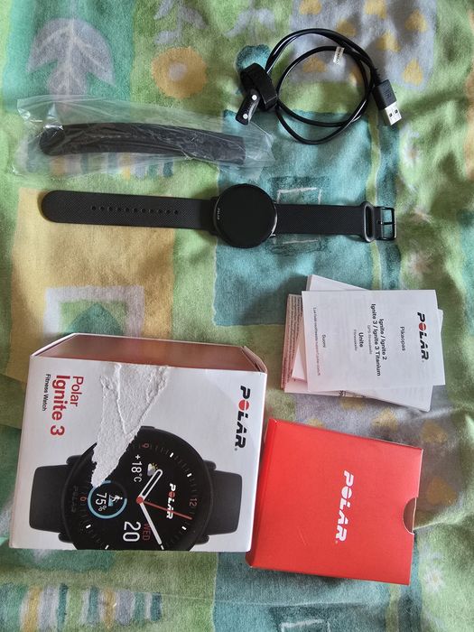 Zegarek multisportowy Polar Ignite 3 black GPS tętno fitness bieganie i inne aktywnosci