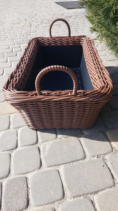 Дровниця із ротангу на 40л.