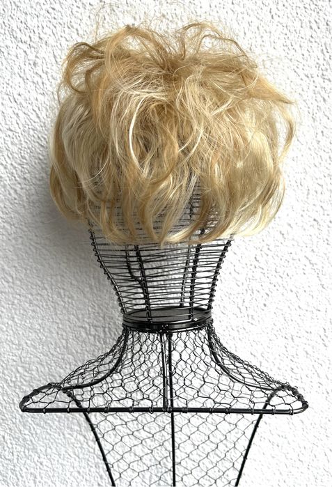 Premium Ultra włosy doczepiane, topper, tupet, blond pasemka 389.