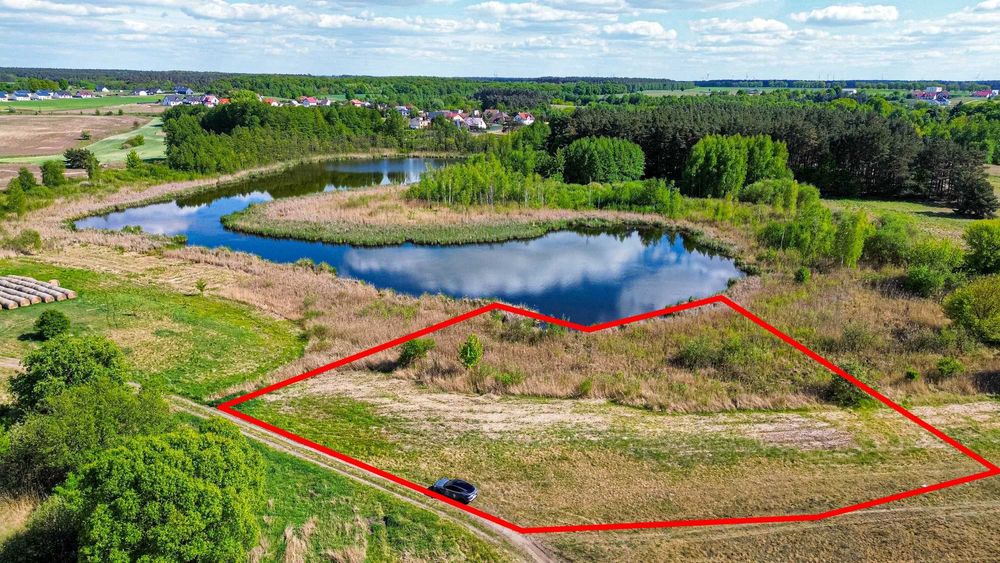 Szamocin działka z bezpośrednim dostępem do jeziora, 3602 m2!