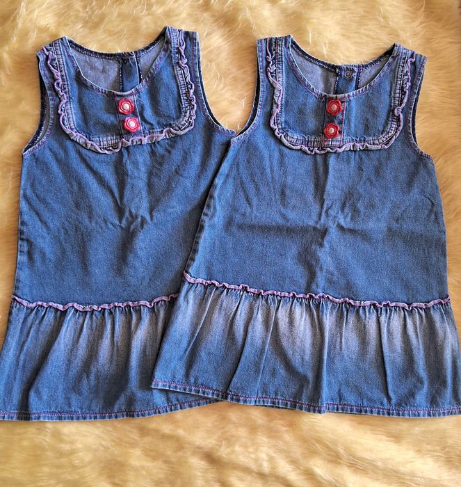 Джинсовий одяг для двійні на 3-5 років