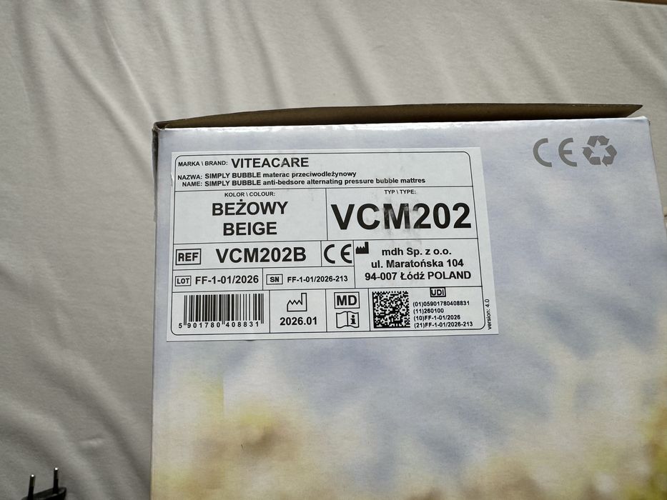 Vitea Care Materac przeciwodlezynowy VCM202, prawie nowy