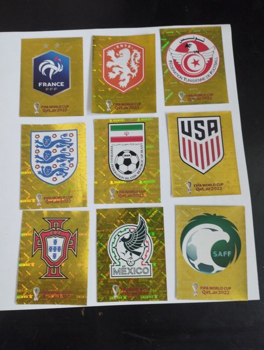 cromos dourados Mundial Qatar 22(inclui cromo 00)