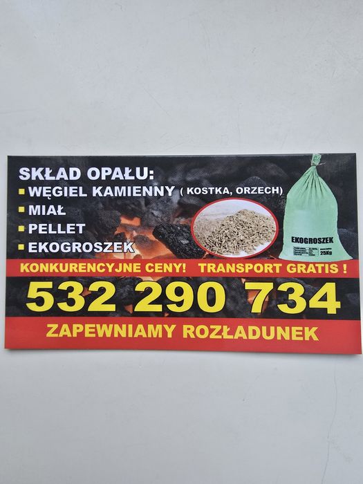 Węgiel Kostka Orzech Groszek