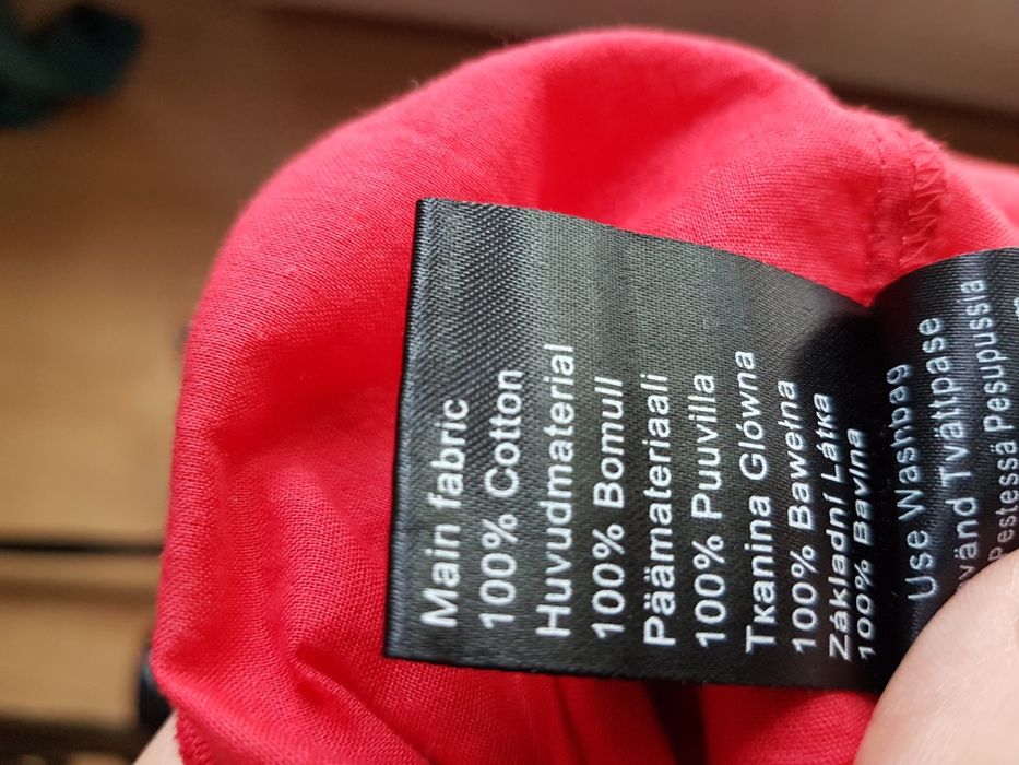 Sukienka KappAhl czerwona bawełna 38