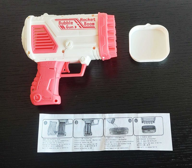 Pistola de bolhas de sabão