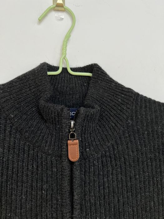 Sweter męski kardigan wełna grafit r.XL,2XL